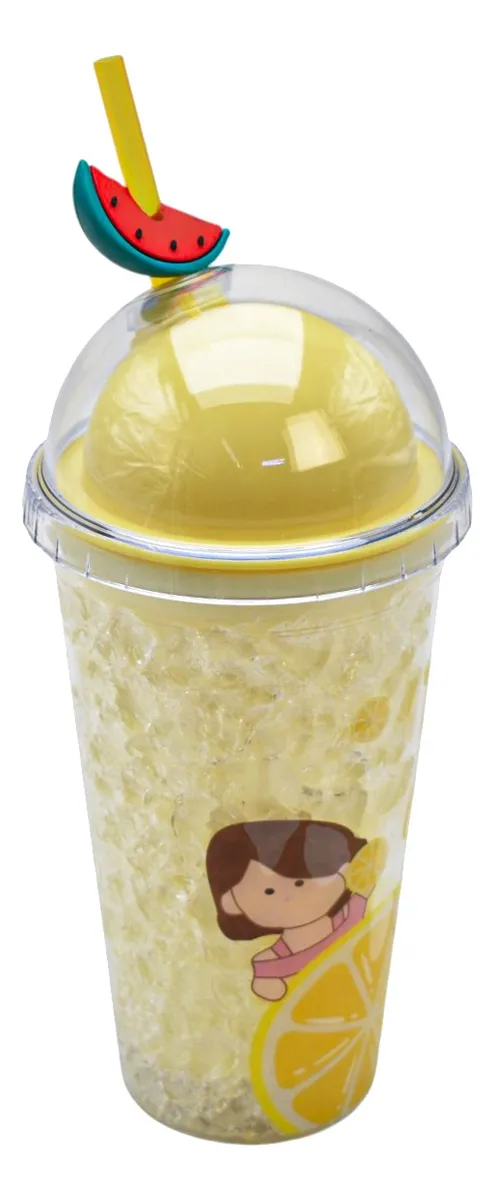Vaso Doble Pared Gel Enfriador Con Luz H-13