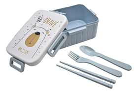 Toper Animalitos Lunch Box Con Cubiertos 650ml Sm23cou258