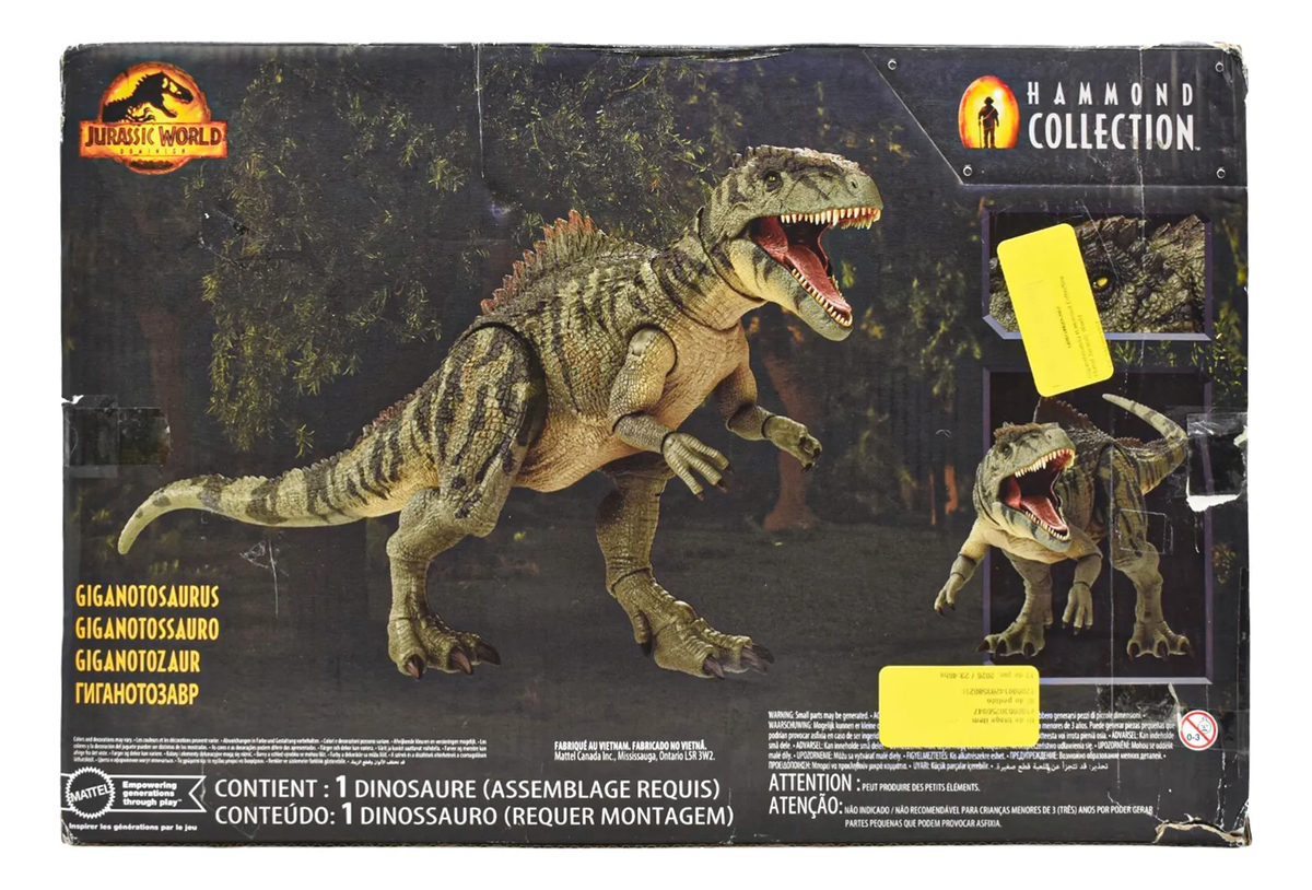 Jurassic Park Hammond Collection Giganotosaurus Mattel Ca