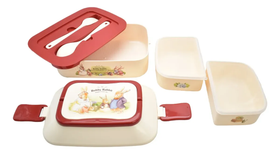 Toper Conejos 3 Niveles Lunch Box Cubiertos 1500ml 82003