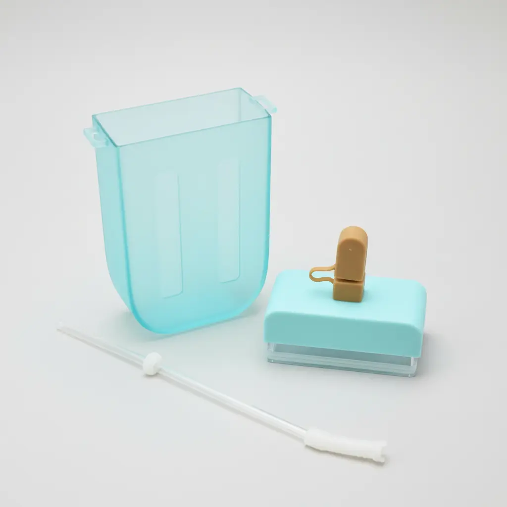 Botella En Forma De Paleta Con Pajilla 300ml Sm22hat233