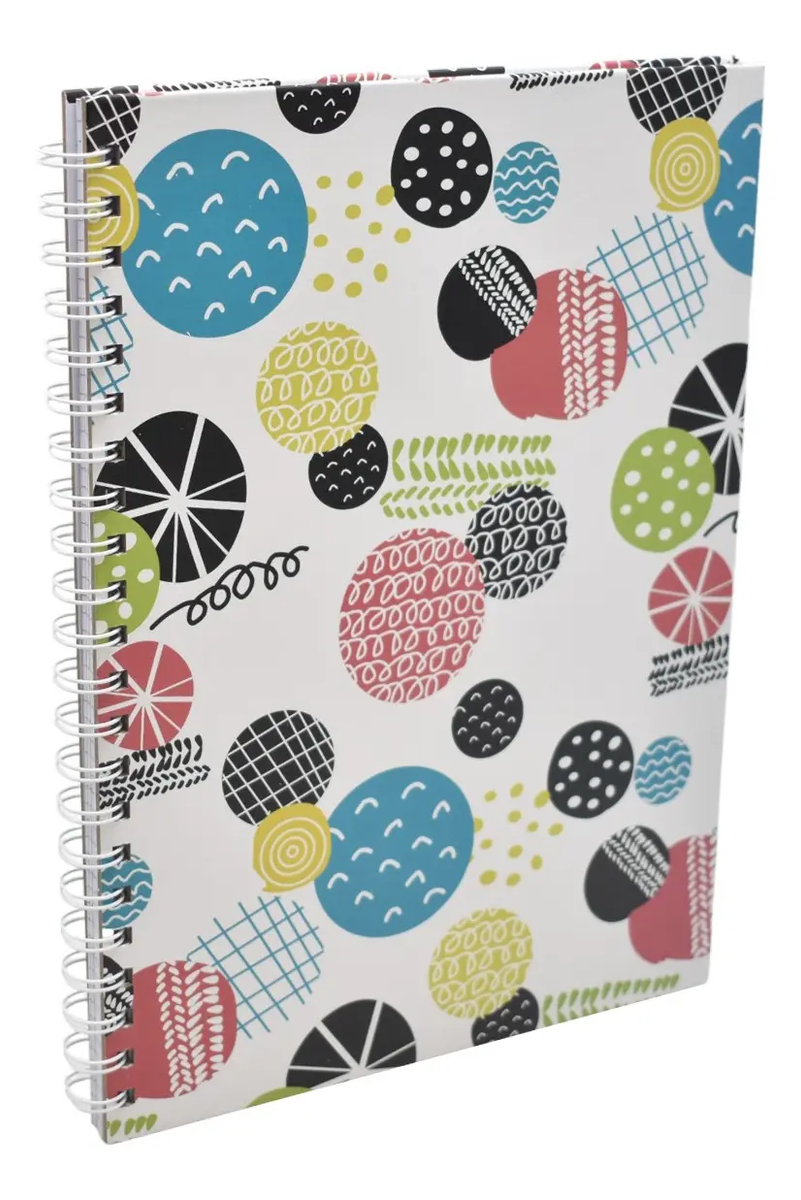 Cuaderno Tapa Dura Cuadricula 80 Hojas Circulos Sm24esl508