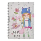 Cuaderno Tapa Dura Cuadricula 80 Hojas Niña Sm24esl518