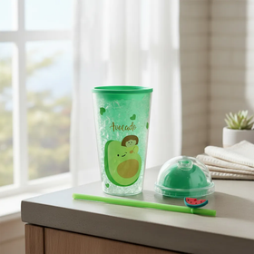 Vaso Doble Pared Gel Enfriador Con Luz H-13