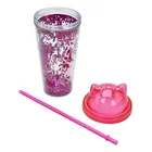 Vaso Plastico Tapadera De Rosca Y Popote Gato Sm22hat286