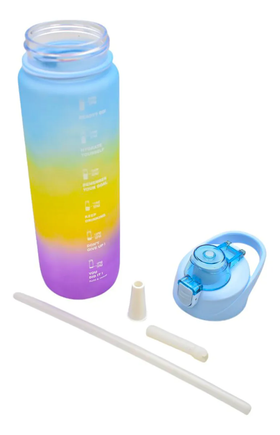 Botella Deportiva Con Asa Arcoiris Puntos 1100ml Sm22hat272