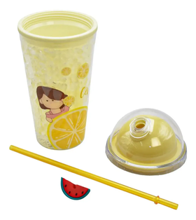 Vaso Doble Pared Gel Enfriador Con Luz H-13