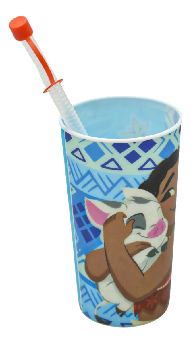 Vaso Lenticular Moana Y Vaso De Malteada Pack 12pz Bestway