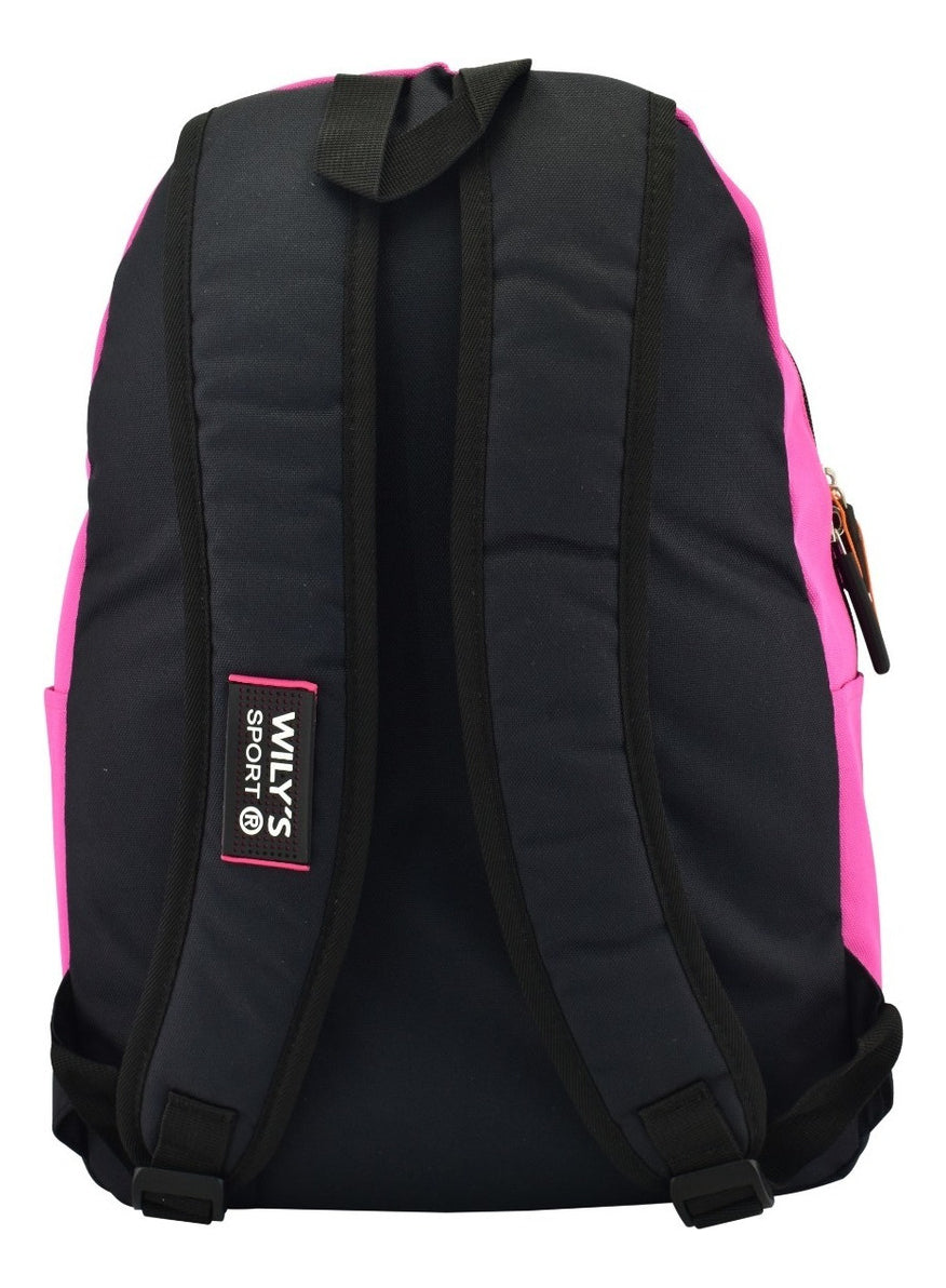 Mochila Coleccion Sport Rosa - Vista lateral
