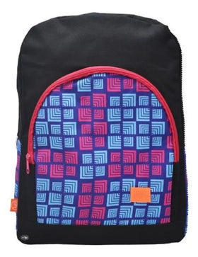 Mochila Cuadros De Colores Lisa Negra Bp11obc-01x Basic City | Taidongo