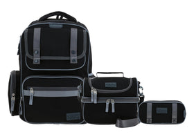 Mochila Chenson Lonchera Lapicera Strong Lisa Negra - Primaria | Taidongo
