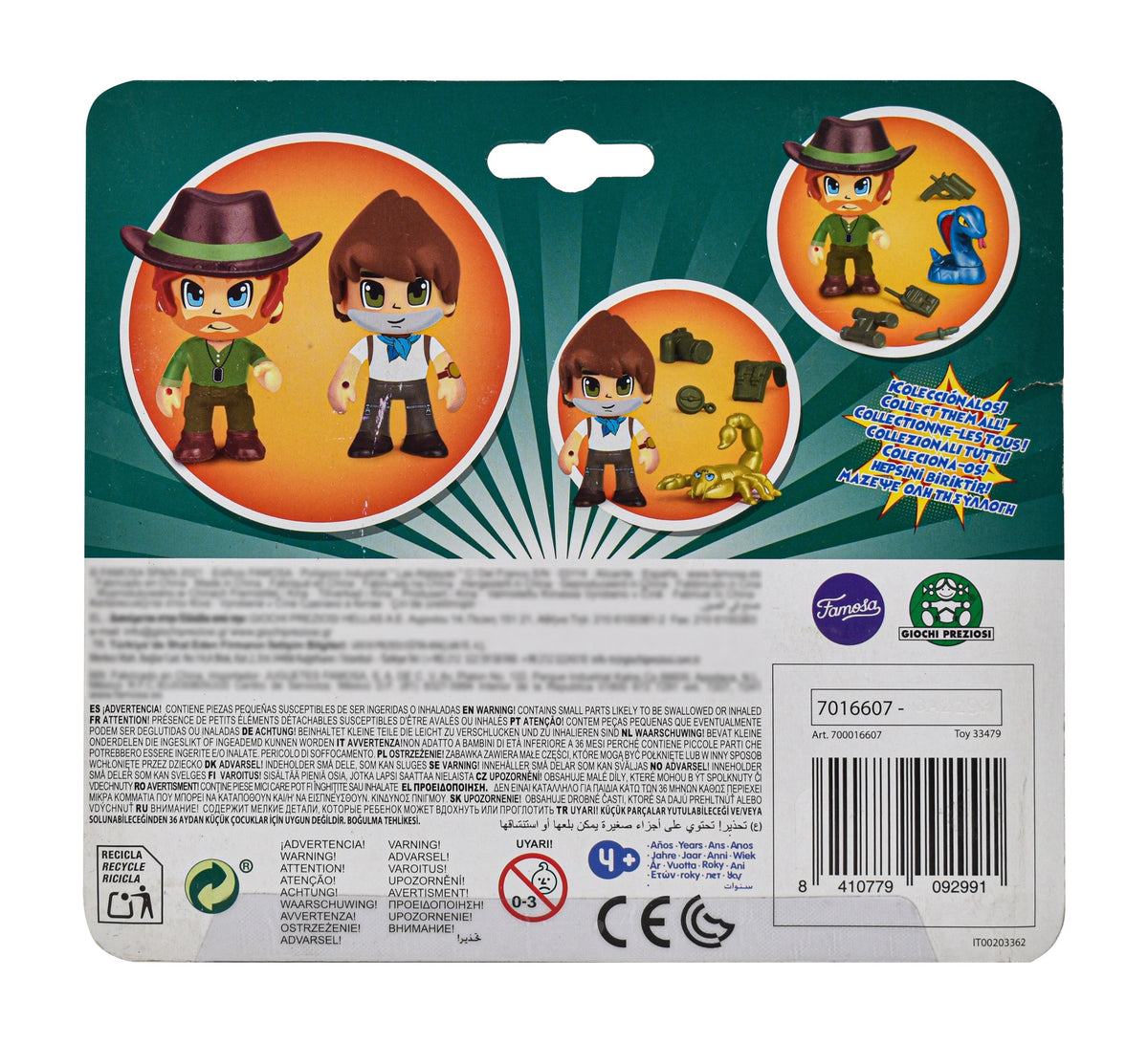 Pinypon Action Exploradores Con Accesorios Famosa - Vista trasera