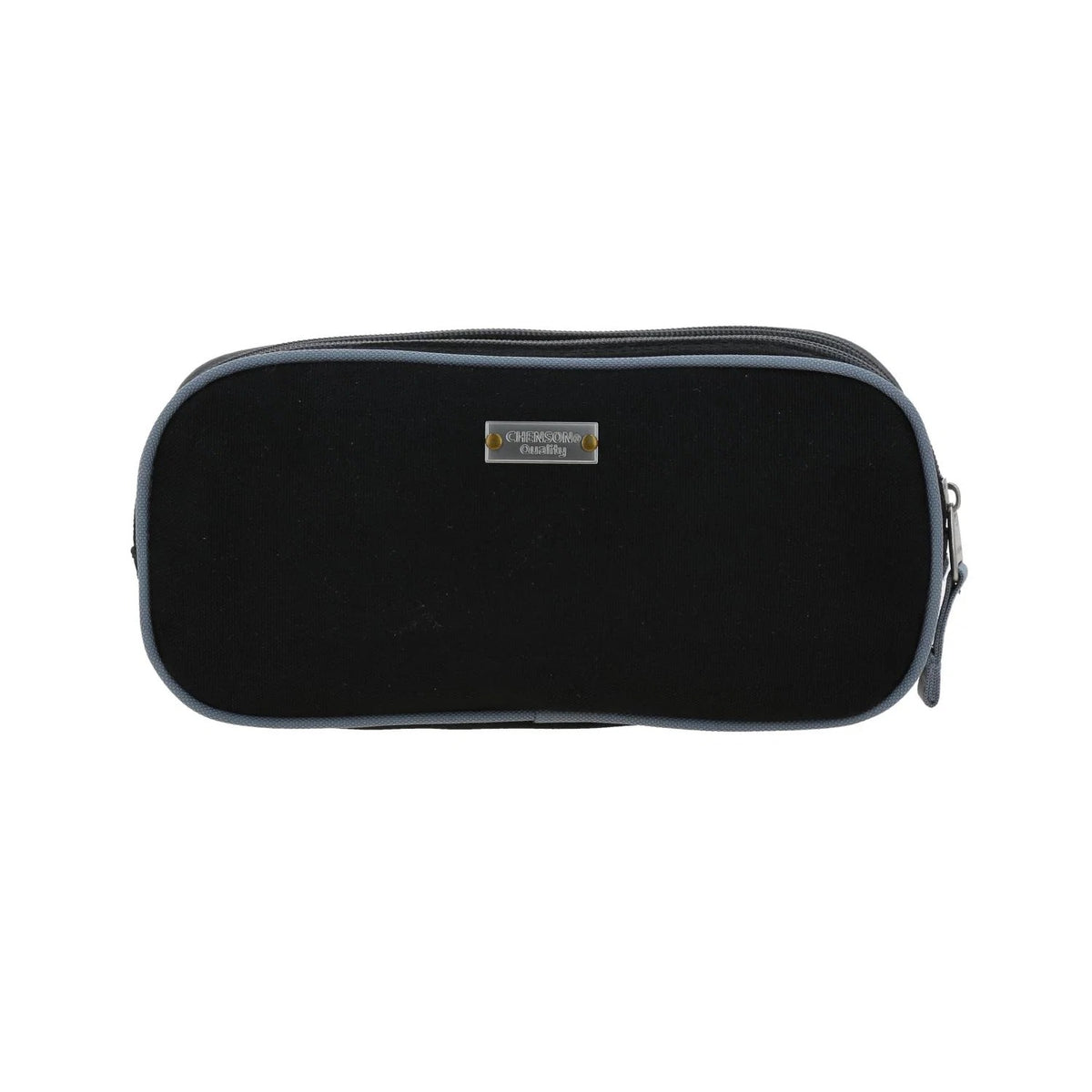 Lapicera Estuche Strong Lisa Negra 2 Cierres Co70737 Chenson