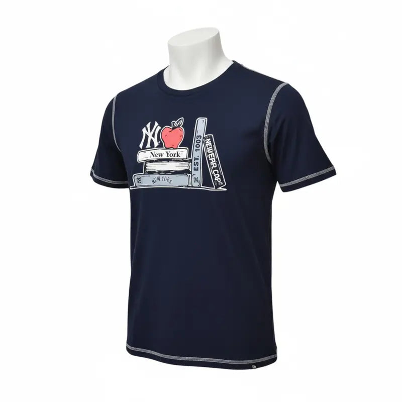 Playera New York MLB Color Azul con Diseño Único Talla L Para Hombres New Era