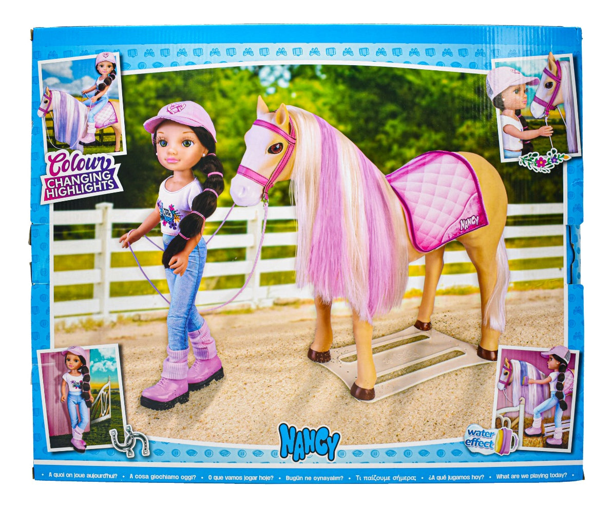 Nancy Un Dia Con Su Caballo Con Accesorios 42cm Famosa Cd