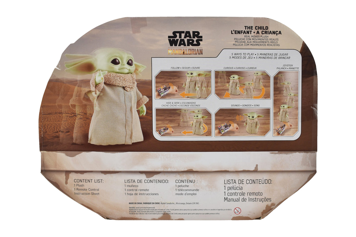 Star Wars The Mandalorian Grogu Movimientos Mattel Detalle