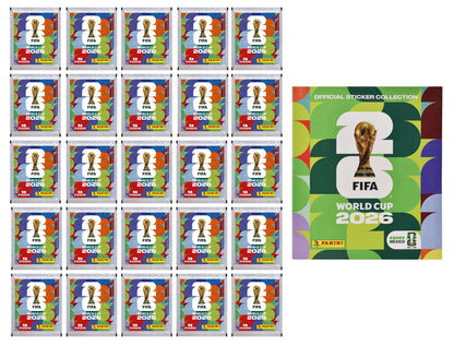 Copa Mundial Fifa 2026 Pack 25 Sobres Y Album Suave Panini