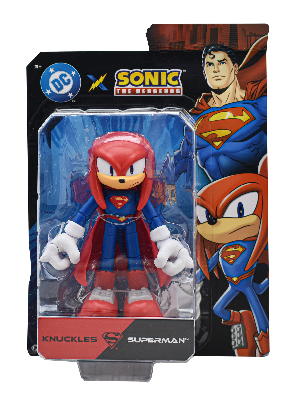 Sonic X Dc Knuckles Como Superman 12cm Jakks Pacific Cf