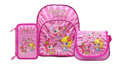 Mini Backpack Bolso Y Lapicera Pinypon Estampando Famosa