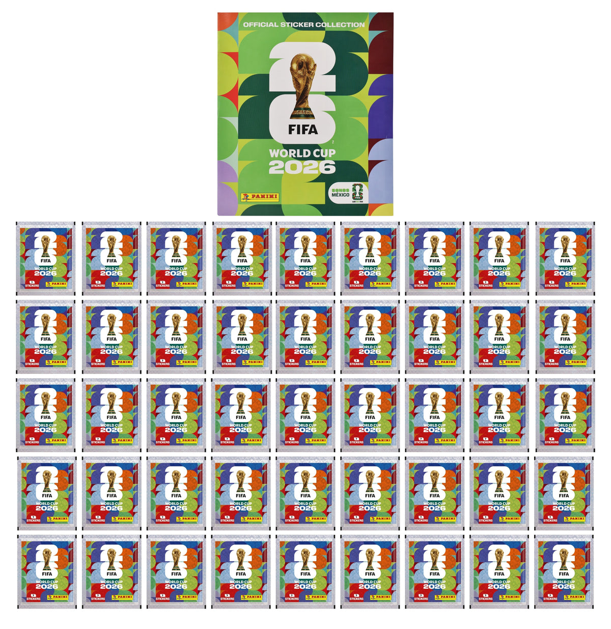 Copa Mundial Fifa 2026 Pack 45 Sobres Y Album Suave Panini