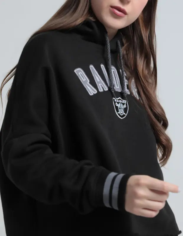 Sudadera Para Mujer Las Vegas Raiders Negra Con Capucha Talla S New Era