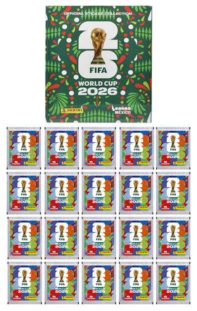 Copa Mundial Fifa 2026 Pack 20 Sobres Y Album Duro Panini