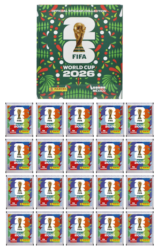 Copa Mundial Fifa 2026 Pack 20 Sobres Y Album Duro Panini