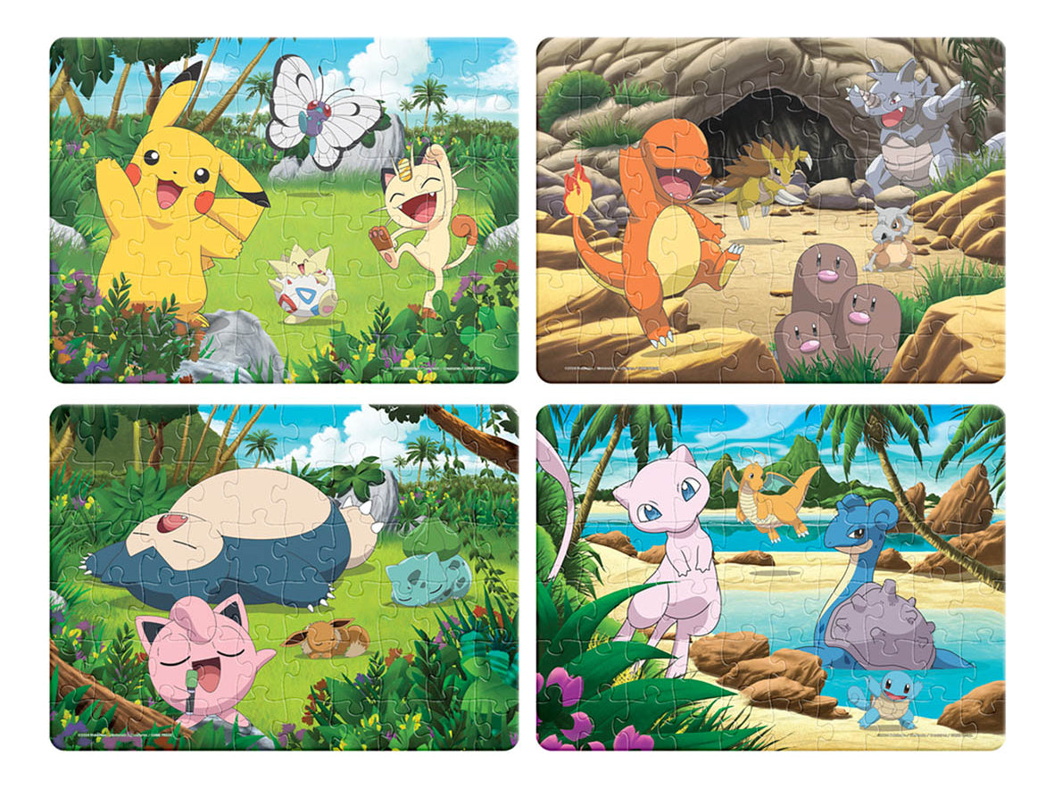 Rompecabezas 4 En 1 Pokémon