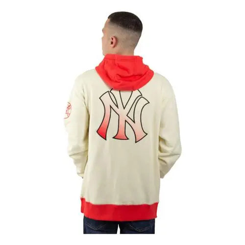 Sudadera New York Yankees Con Capucha Crema Talla L New Era