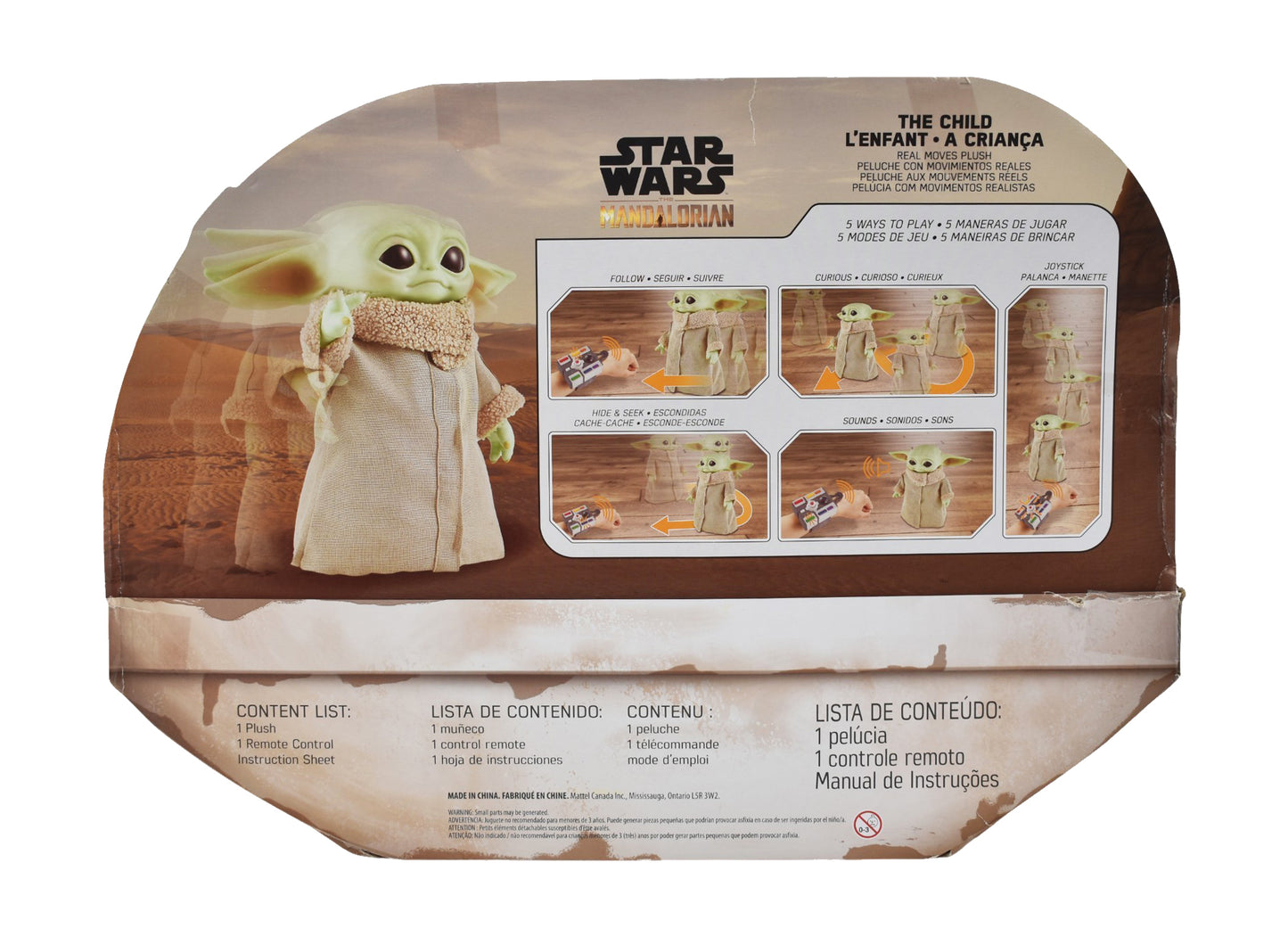 Star Wars The Mandalorian Grogu Movimientos Reales Mattel Cf