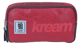 Lapicera Kream Con 2 Cierres Relieve Roja 1818 Chenson