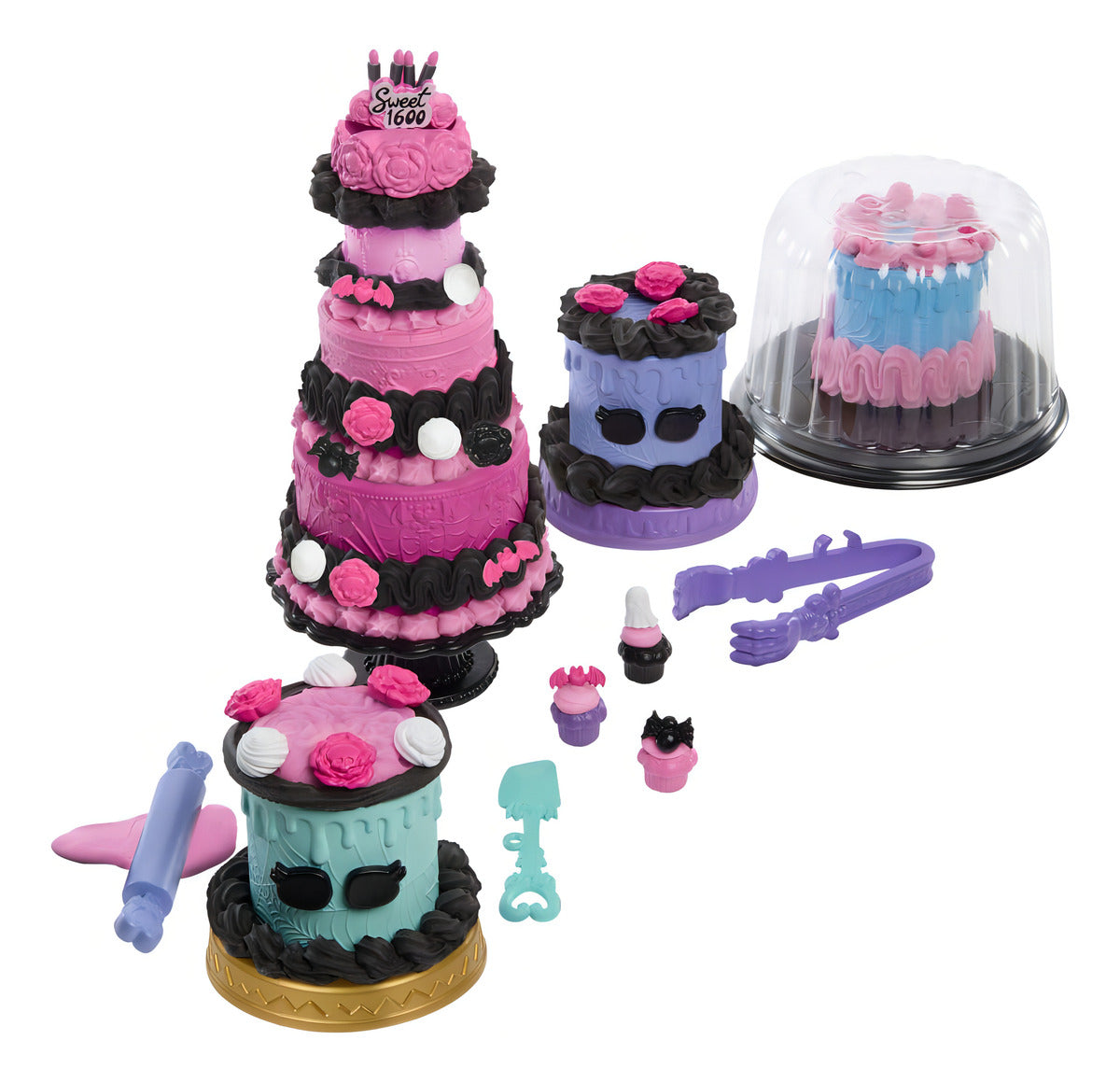 Kit Pastelería De La Colección Cumplespantos Con Muñeca Clawdeen Wolf De Monster High
