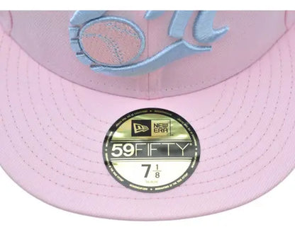 New Era Gorra Charros De Jalisco Lmb 59fifty Rosa Pastel Claro Tamaño M 7 1/8 Nueva Era Modelo Especifico Estilo Distintivo