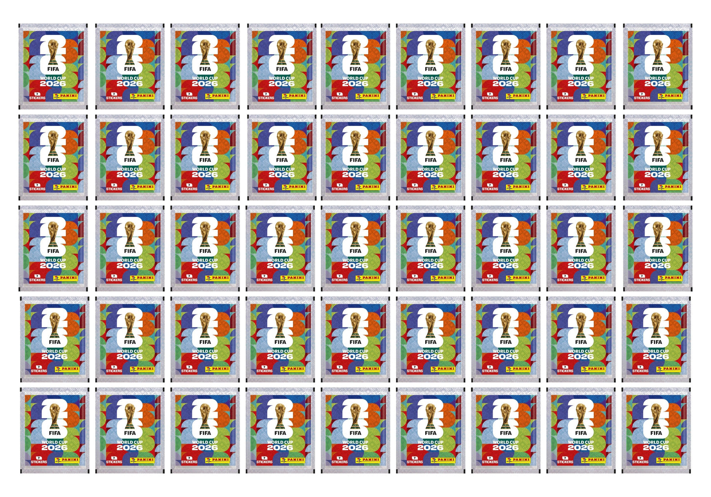 Copa Mundial Fifa 2026 Pack De 45 Sobres Panini