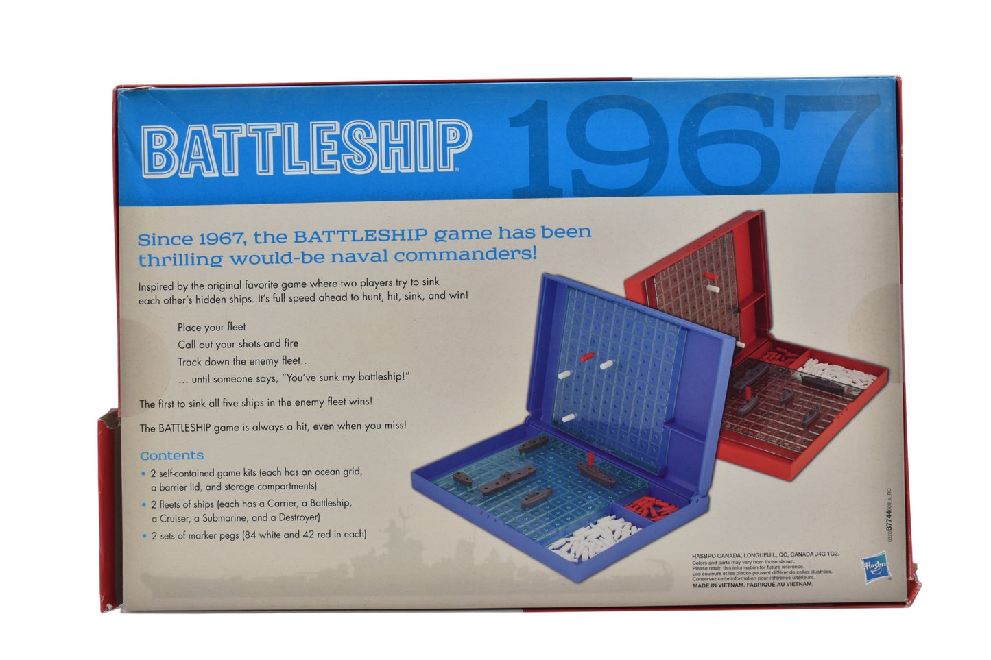 Battleship Retro Series 1967 Juego De Mesa Ingles Hasbro Cf