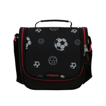 Lonchera Termica Biolt Estampado Balones Negra Chenson