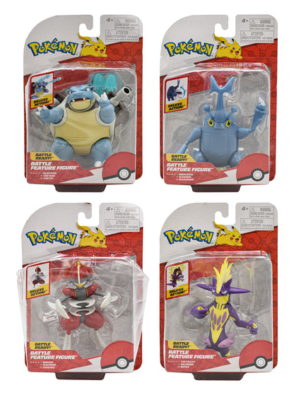 Pokemon Battle Feature Figure Pack 4 Figuras #4 Jazwares Cf