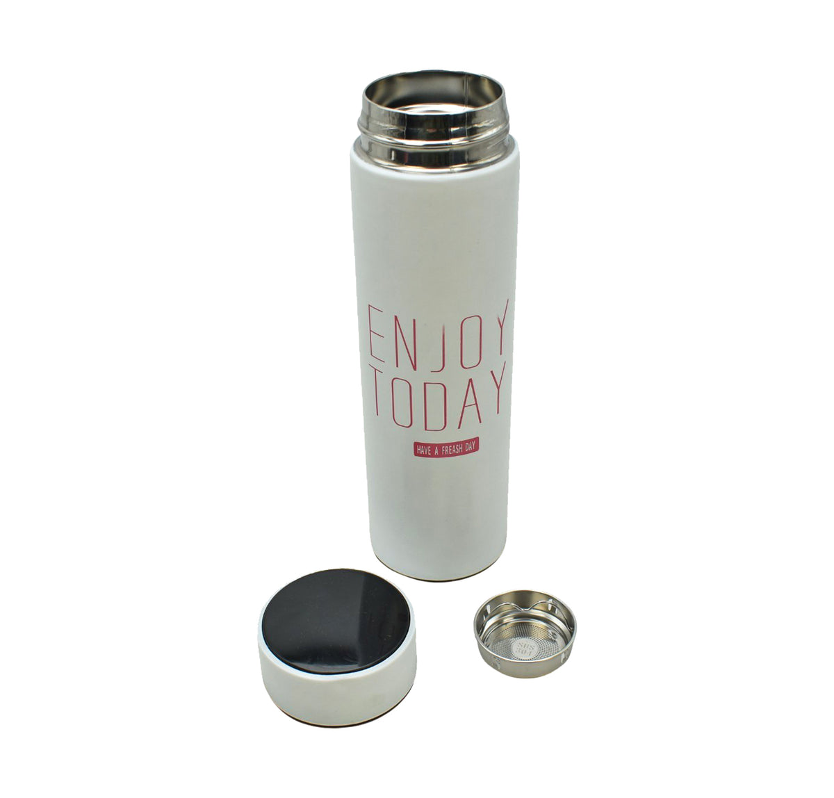 Termo Enjoy Today 500ml Sm23cou325 Blanco Con Detalle Blanco