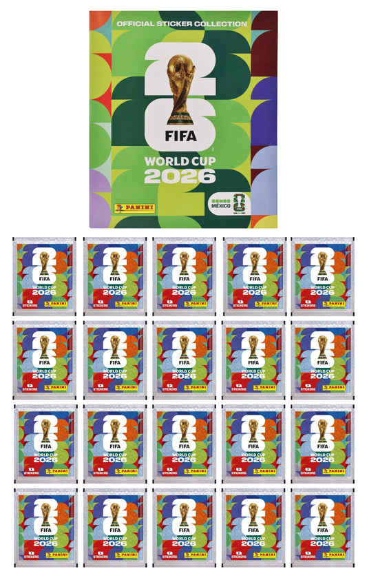 Copa Mundial Fifa 2026 Pack 20 Sobres Y Album Suave Panini