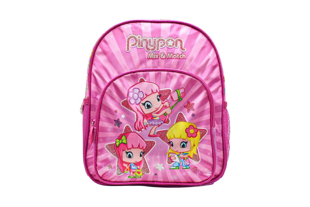 Mini Backpack Bolso Y Lapicera Pinypon Estampando Famosa