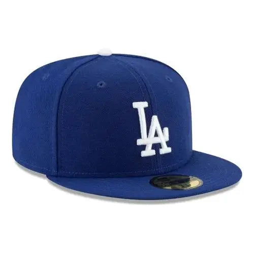 New Era Gorra Los Angeles Dodgers MLB 59fifty 7 1/4 Azul Oscuro M Bordado Oficial para Fans del Equipo