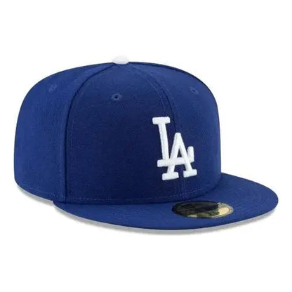 New Era Gorra Los Angeles Dodgers MLB 59fifty 7 1/4 Azul Oscuro M Bordado Oficial para Fans del Equipo
