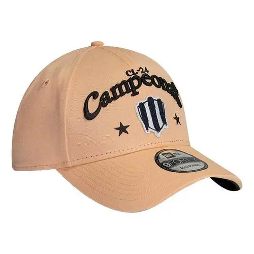 Gorra Rayadas De Monterrey Campeonas 2024 9 Forty Coral Claro Talla Unica Bordado New Era