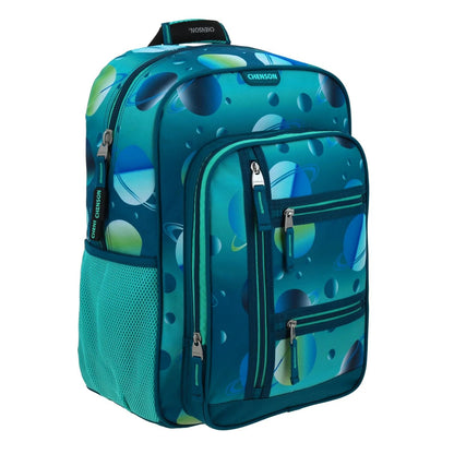 Mochila Planetas Con Porta Tablet Estampado Primaria Chenson