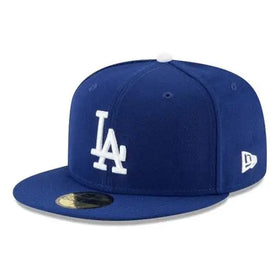 New Era Gorra Los Angeles Dodgers MLB 59fifty 7 1/4 Azul Oscuro M Bordado Oficial para Fans del Equipo