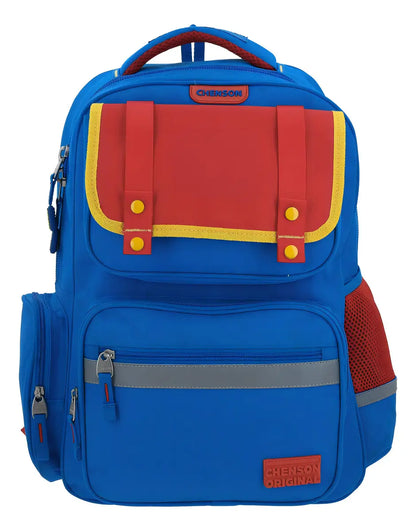 Mochila Strong Con Porta Laptop Lisa Azul Primaria Chenson