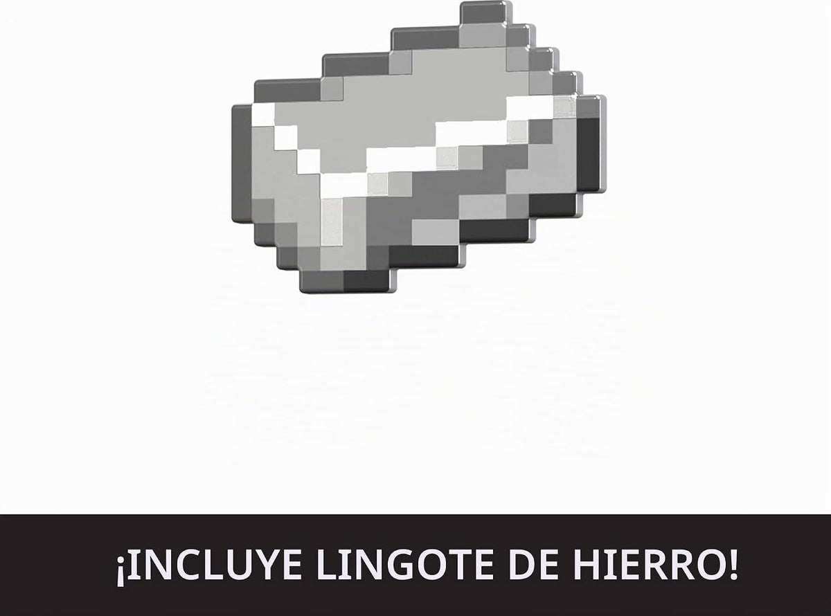 Minecraft Diamond Level Figura Golem De Hierro 20cm Mattel