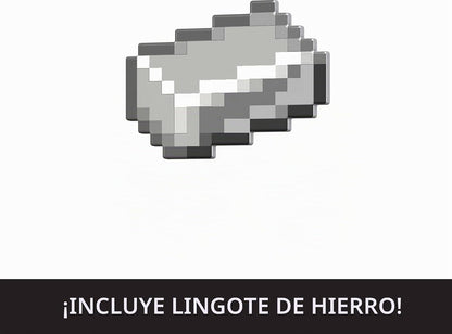 Minecraft Diamond Level Figura Golem De Hierro 20cm Mattel