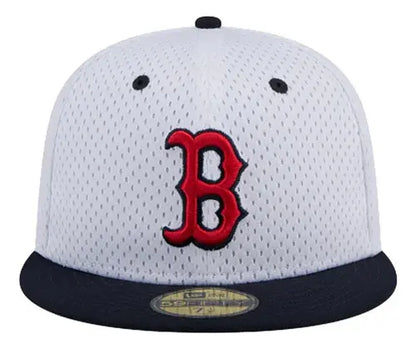 New Era Gorra Boston Red Sox Mlb 59fifty Tamaño M 56.8cm Blanca Nueva para Fans del MLB Estilo 59fifty Perfecta para Eventos Deportivos