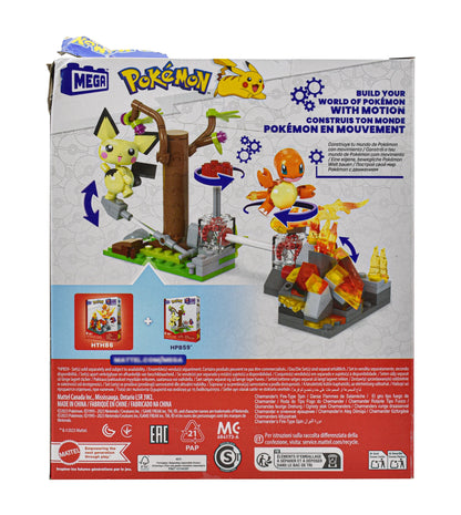 Mega Pokémon Fire Wheel Charmander 81 Piezas Hth86 Mattel Cf